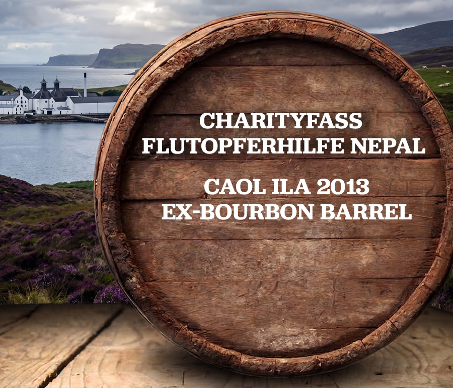 Fassteilung Caol Ila 2013 - Ex-Bourbon Barrel - Charityfass als Flutopferhilfe