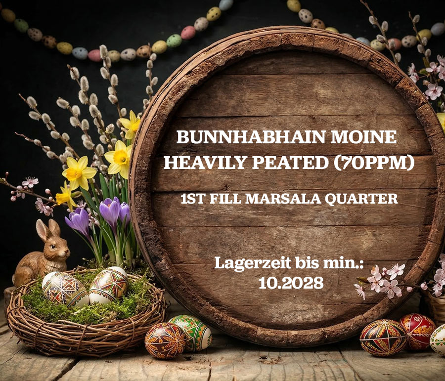 Fassteilung Bunnahabhain Moine (HP70ppm) - 1st Fill Marsala Quarter