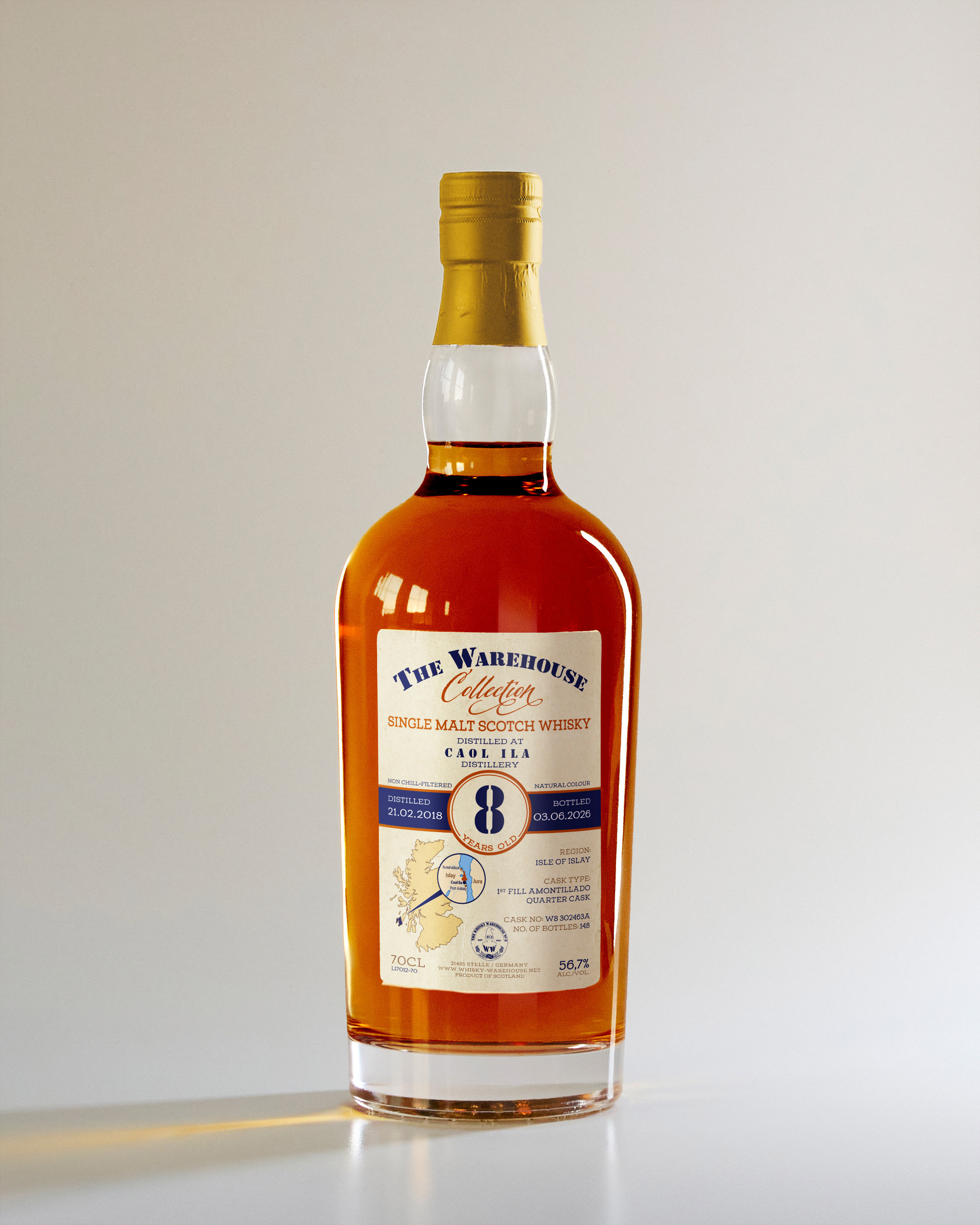 Caol Ila 2018 - 1st Fill Amontillado Quarter    NEU